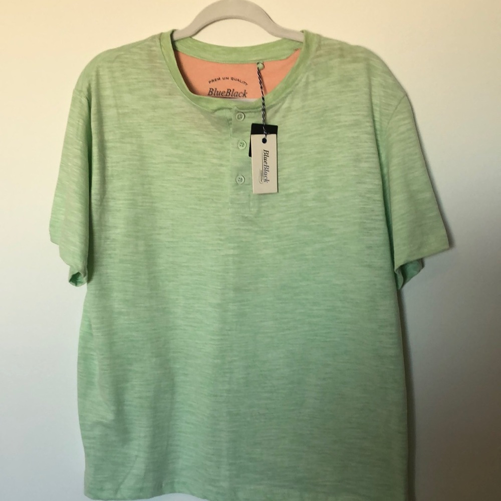 NEW!  BLUE/BLACK Men’s Henley